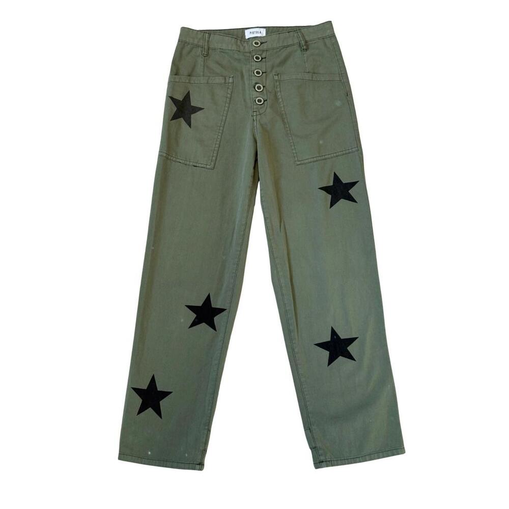 Pre-loved Pistola Star Print Tammy High Rise Trousers- Size S